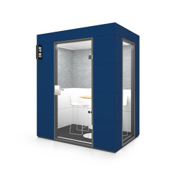 Dialogue Unit | Gential Blue | Soundproofing room-in-room systems | OFFICEBRICKS