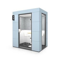 Dialogue Unit | Light Blue | Soundproofing room-in-room systems | OFFICEBRICKS