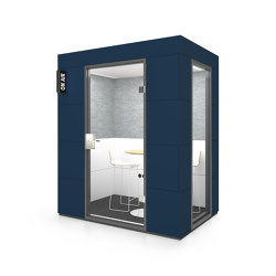 Dialogue Unit | Marocco Blue | Soundproofing room-in-room systems | OFFICEBRICKS