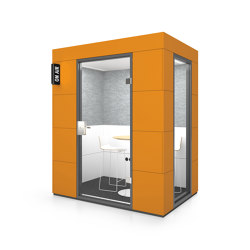 Dialogue Unit | Orange | Soundproofing room-in-room systems | OFFICEBRICKS