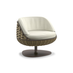 SWINGREST Lounge chair, rotating | open base | DEDON