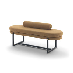 Sigmund Bench -  - Version with roll cushion | Bancs | ARFLEX
