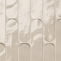 Glim Avorio Curve Mosaico Brillante 29X29,5 | Ceramic tiles | Fap Ceramiche