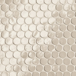 Glim Avorio Round Mosaico Brillante 29,5X35 | Piastrelle ceramica | Fap Ceramiche
