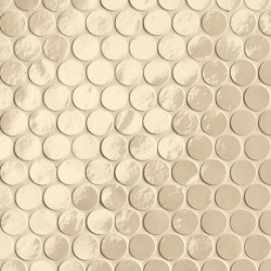 Glim Beige Round Mosaico Brillante 29,5X35 | Baldosas de cerámica | Fap Ceramiche