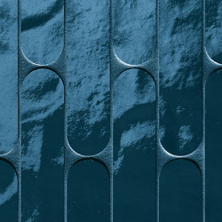 Glim Blu Navy Curve Mosaico Brillante 29X29,5 | Baldosas de cerámica | Fap Ceramiche
