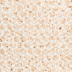 Glim Gemme Rosa Round Mosaico Matt 29,5X35 | Ceramic tiles | Fap Ceramiche