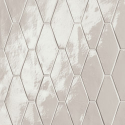 Glim Ghiaccio Rombi Mosaico Brillante 31X35,5 | Ceramic tiles | Fap Ceramiche