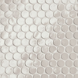 Glim Ghiaccio Round Mosaico Brillante 29,5X35 | Keramik Fliesen | Fap Ceramiche