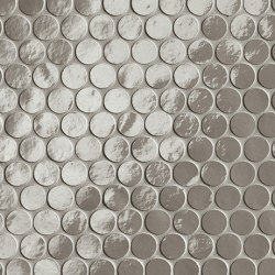 Glim Grigio Fumo Round Mosaico Brillante 29,5X35 | Carrelage céramique | Fap Ceramiche