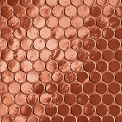 Glim Rosso Cuore Round Mosaico Brillante 29,5X35 | Keramik Fliesen | Fap Ceramiche