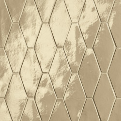Glim Tortora Rombi Mosaico Brillante 31X35,5 | Baldosas de cerámica | Fap Ceramiche