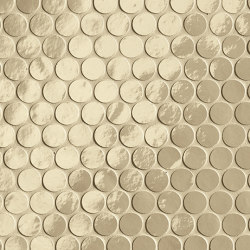 Glim Tortora Round Mosaico Brillante 29,5X35 | Baldosas de cerámica | Fap Ceramiche
