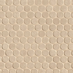 Nobu Beige Gres Round Mosaico Matt 29,5X35 | Piastrelle ceramica | Fap Ceramiche