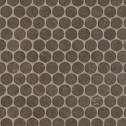 Nobu Cocoa Gres Round Mosaico Matt 29,5X35 | Carrelage céramique | Fap Ceramiche