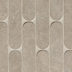 Nobu Grey Curve Mosaico Matt 29X29,5 | Baldosas de cerámica | Fap Ceramiche