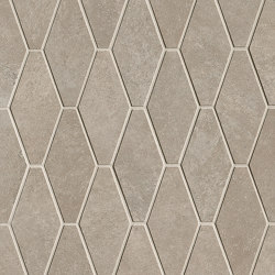 Nobu Grey Gres Rombi Mosaico Matt 31X35,5 | Piastrelle ceramica | Fap Ceramiche