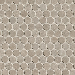 Nobu Grey Gres Round Mosaico Matt 29,5X35 | Piastrelle ceramica | Fap Ceramiche
