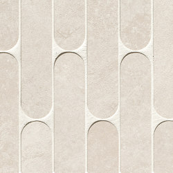 Nobu White Curve Mosaico Matt 29X29,5 | Keramik Fliesen | Fap Ceramiche