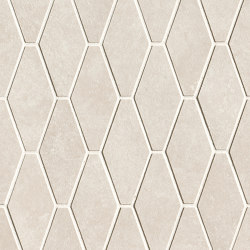 Nobu White Gres Rombi Mosaico Matt 31X35,5 | Piastrelle ceramica | Fap Ceramiche