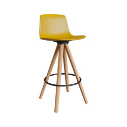 Lottus spin wood stool | Barhocker | ENEA