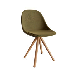 Mate spin wood chair | Chaises | ENEA