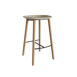 Mate Wood stool | Barhocker | ENEA