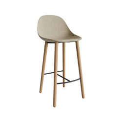 Mate Wood stool | Sgabelli bancone | ENEA
