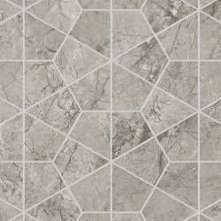 Marvel Meraviglia Silver Majestic Hexagon Lapp. | Extra large size tiles | Atlas Concorde