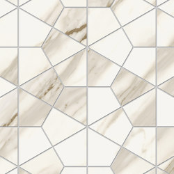 Marvel Meraviglia Calacatta Bernini Hexagon Lapp. | Extra large size tiles | Atlas Concorde