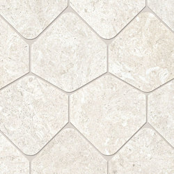 Kalkarea White Mosaico Shape | Ceramic tiles | Ceramiche Supergres