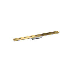 AXOR Drain Finish set shower drain 800 for wall mounting | Polished Gold Optic | Linear drains | AXOR