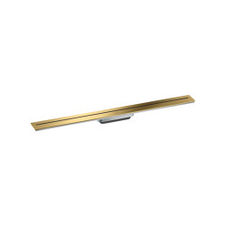 AXOR Drain Finish set shower drain 900 for wall mounting | Polished Gold Optic | Linear drains | AXOR