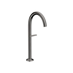 AXOR One Basin mixer Select 260 for wash bowls with push-open waste set | Polished Black Chrome | Wash basin taps | AXOR