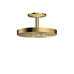 AXOR One Overhead shower 280 1jet with ceiling connection | Polished Gold Optic | Shower controls | AXOR