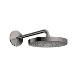 AXOR One Overhead shower 280 1jet with shower arm | Polished Black Chrome | Shower controls | AXOR
