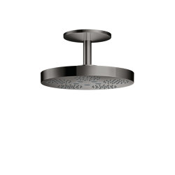 AXOR One Overhead shower 280 2jet with ceiling connection | Polished Black Chrome | Shower controls | AXOR