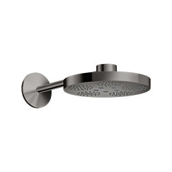 AXOR One Overhead shower 280 2jet with shower arm | Polished Black Chrome | Shower controls | AXOR
