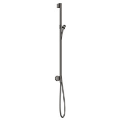 AXOR One Shower bar with wall connection and shower hose 1.60 m | Polished Black Chrome | Bathroom taps accessories | AXOR