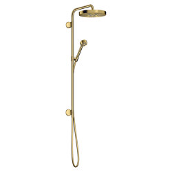 AXOR One Showerpipe 280 1jet for concealed installation | Polished Gold Optic | Shower controls | AXOR