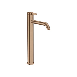 AXOR One Single lever basin mixer 260 with lever handle for wash bowls with waste set | Brushed Red Gold | Wash basin taps | AXOR