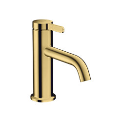 AXOR One Single lever basin mixer 70 with lever handle and waste set | Polished Gold Optic | Wash basin taps | AXOR