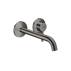 AXOR One Single lever basin mixer for concealed installation wall-mounted with lever handle and spout 220 mm | Polished Black Chrome | Wash basin taps | AXOR