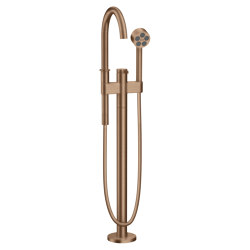 AXOR One Single lever bath mixer floor-standing | Brushed Red Gold | Bath taps | AXOR
