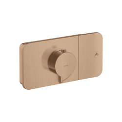 AXOR One Thermostatmodul Unterputz für 1 Verbraucher | Brushed Red Gold | Duscharmaturen | AXOR
