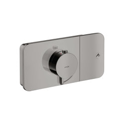 AXOR One Thermostatmodul Unterputz für 1 Verbraucher | Polished Black Chrome | Duscharmaturen | AXOR