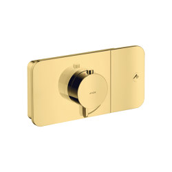 AXOR One Thermostatmodul Unterputz für 1 Verbraucher | Polished Gold Optic | Duscharmaturen | AXOR