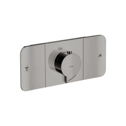 AXOR One Thermostatic module for concealed installation for 2 functions | Polished Black Chrome | Shower controls | AXOR