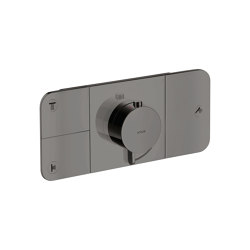 AXOR One Thermostatic module for concealed installation for 3 functions | Polished Black Chrome | Shower controls | AXOR