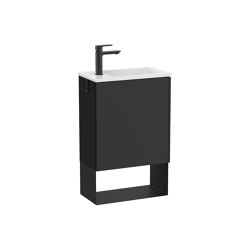 Mini | Vanity unit | Matt Black | Mobili lavabo | Roca
